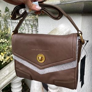 NWT Marc Jacobs Brown Leather Satchel